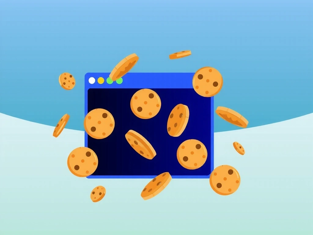 Illustration of various cookies in different shapes and sizes