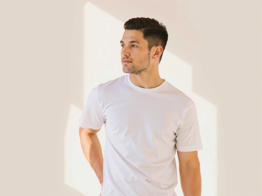 A serene image of a man in nature, symbolizing health and vitality, with warm natural light.